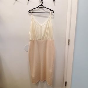 ASOS camisole top neoprene skirt midi dress